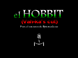 Hobbit title screen for ZX Spectrum